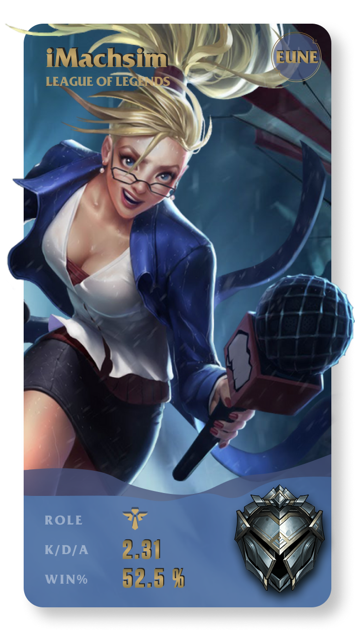 iMachsim League of Legends Gamecard